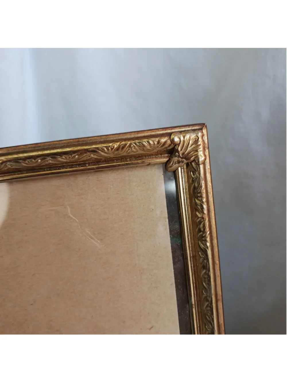 2 VTG Gold Tone 8x10 Picture Frames Photo Easel Regency Revival Landscape/portra